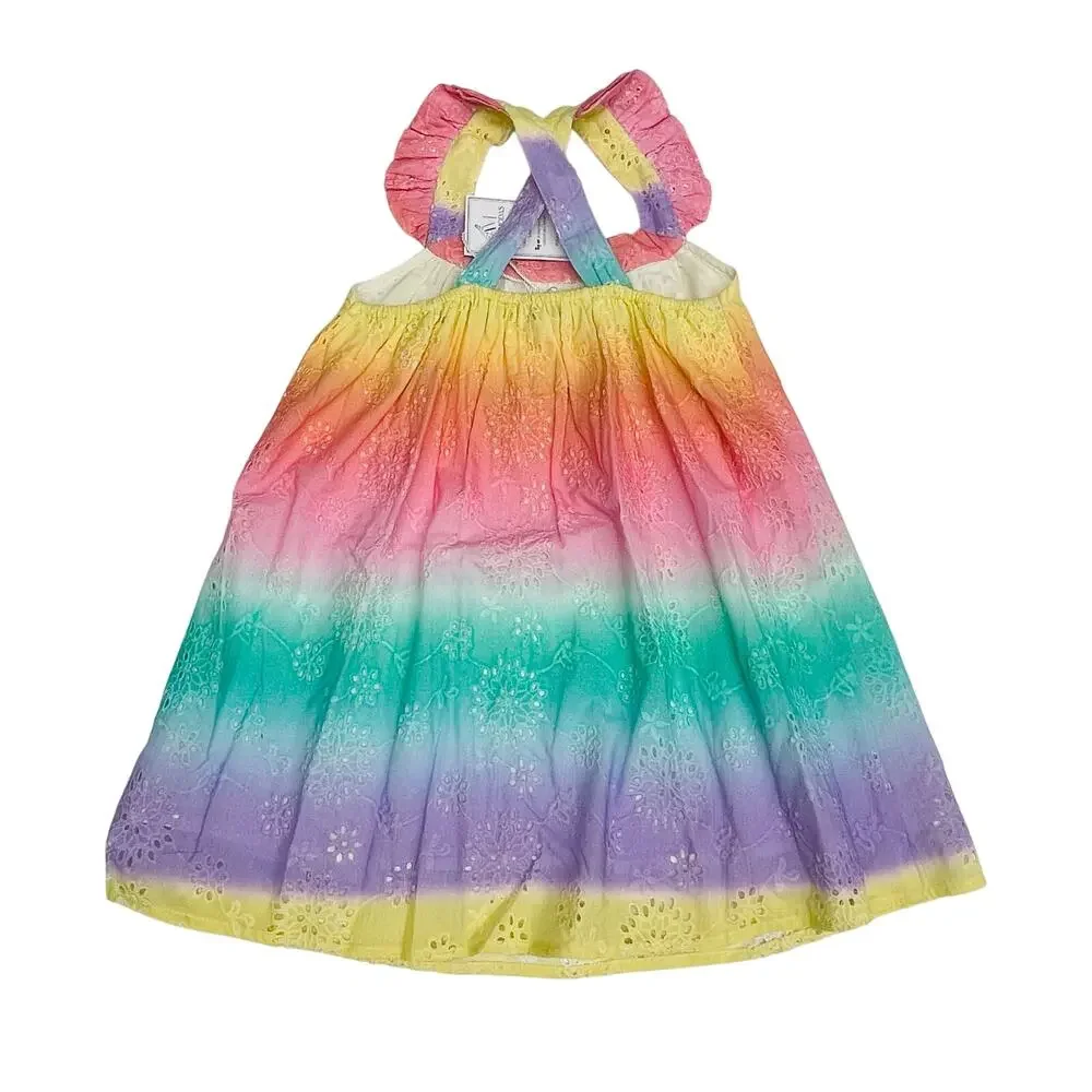 NWT Alto Modas 4Y Rainbow Dress
